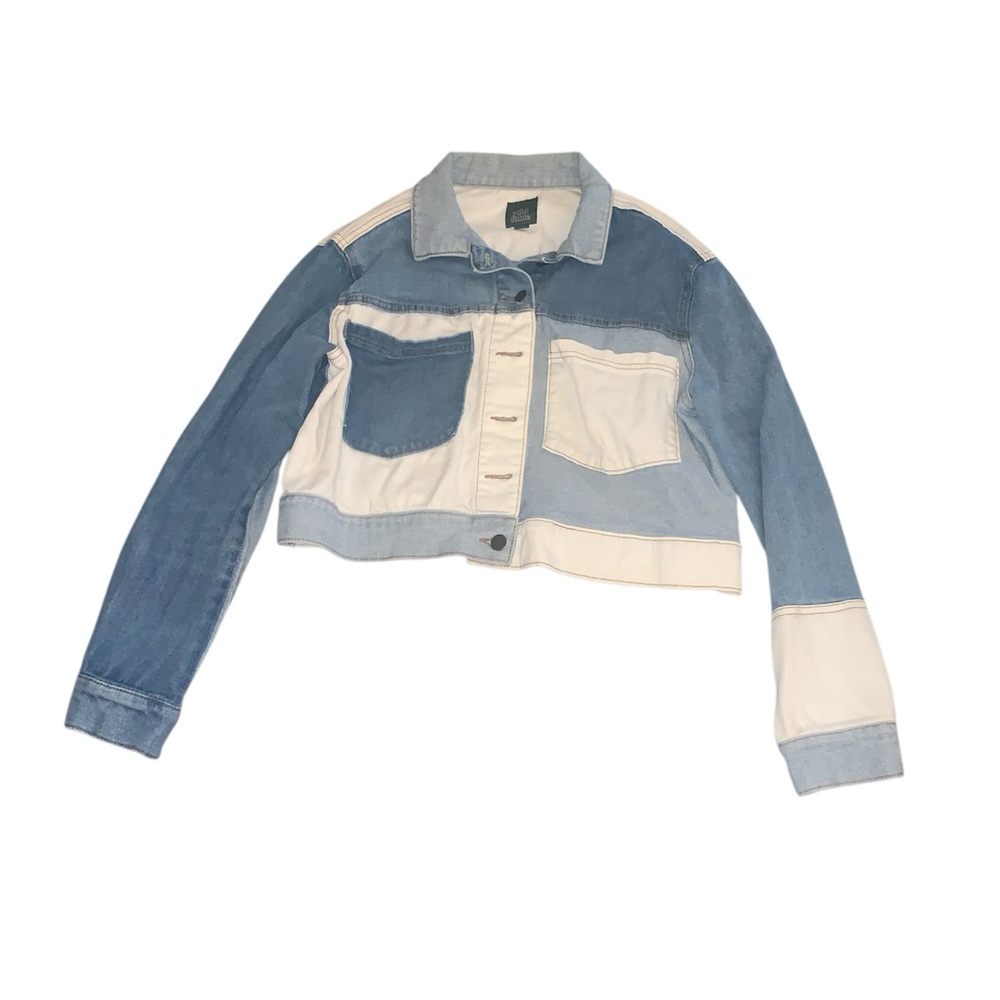 Wild Fable multi-Blue and White/Cream Denim Jacket